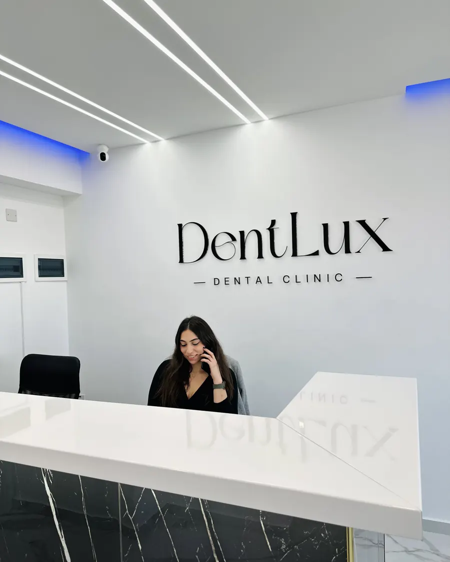 Our front desk, DentLux Dental Clinic